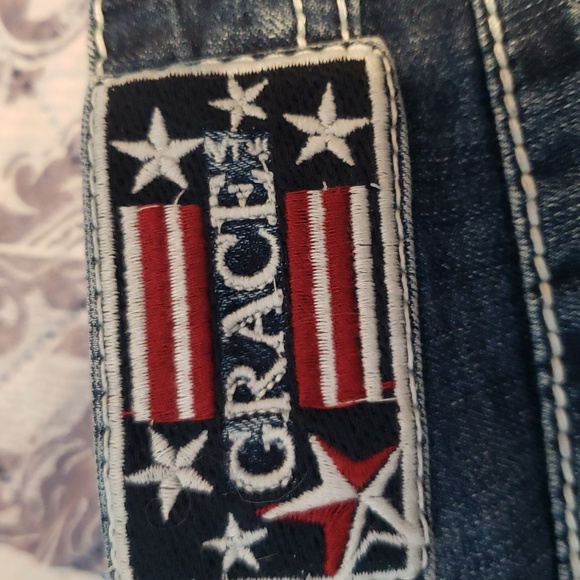 Grace In LA cropped Easy Fit Jeans 26 - Picture 2 of 12